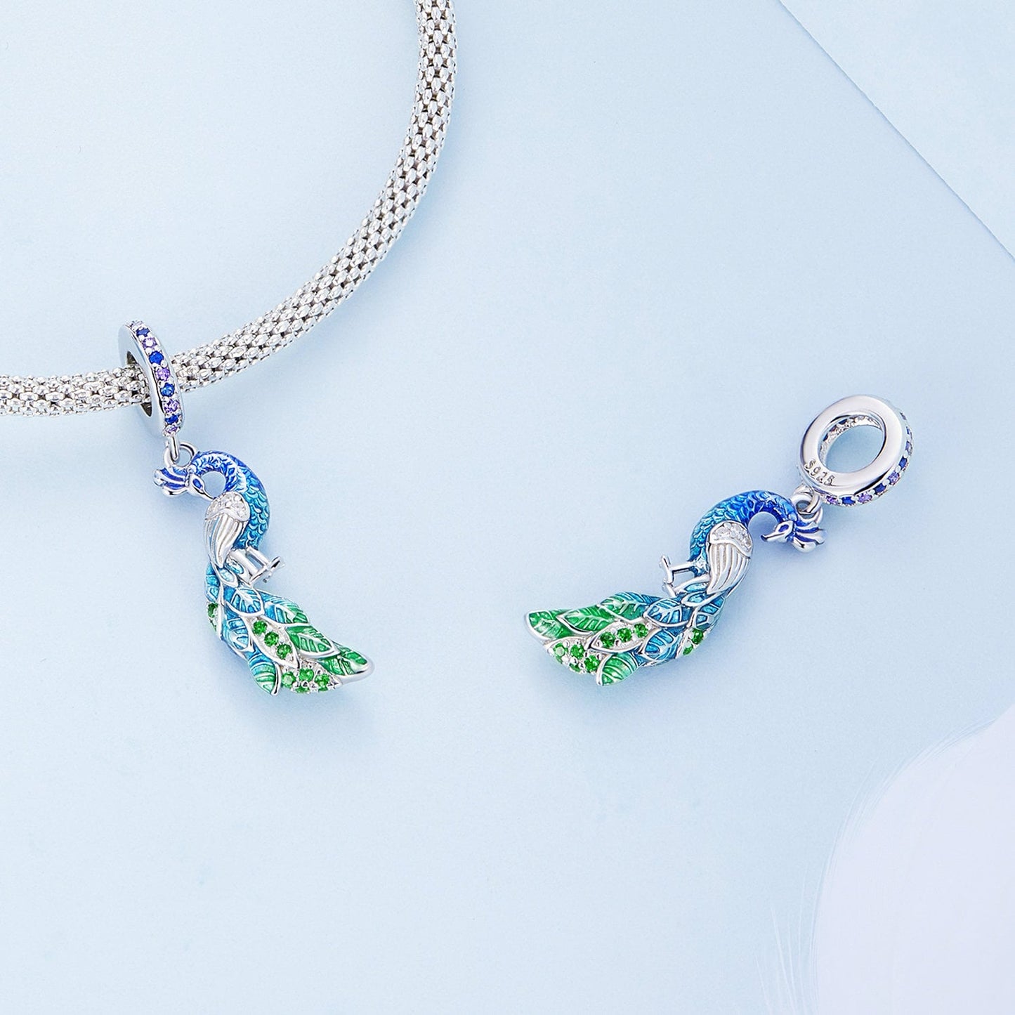 Peacock Pendant Charm