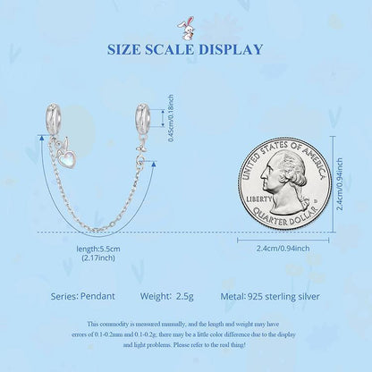 Easter Rabbit Safety Chain Charm