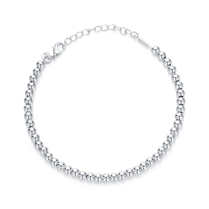 Silver Bead DIY Basic Bracelet