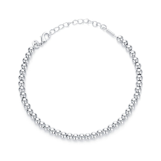 Silver Bead DIY Basic Bracelet