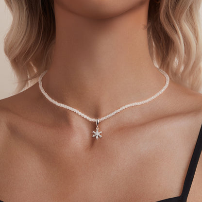 Frosted Crystal Necklace