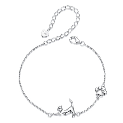 Whimsical Cat Silhouette Bracelet
