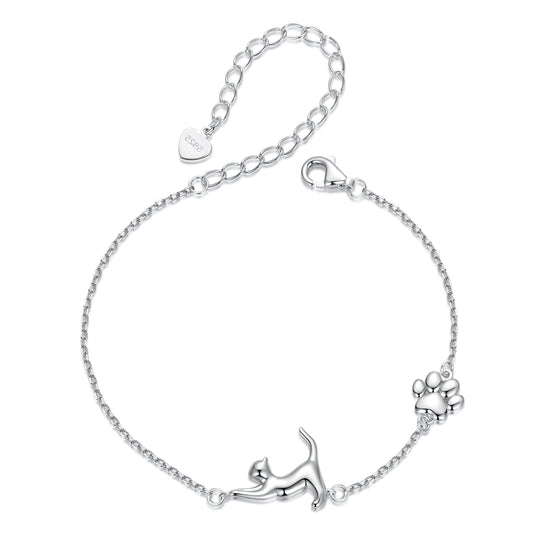 Whimsical Cat Silhouette Bracelet