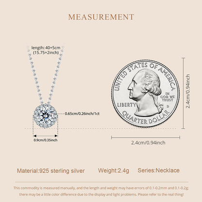 0.5 Carat Sparkling Moissanite Necklace