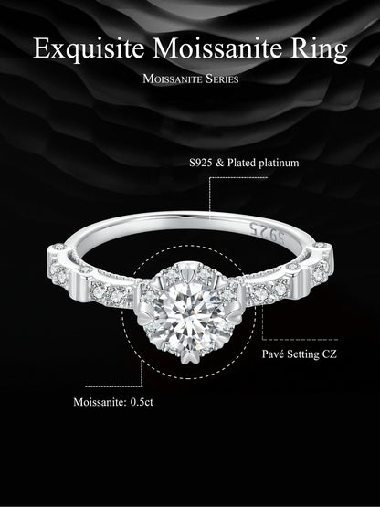 Exquisite Moissanite Ring