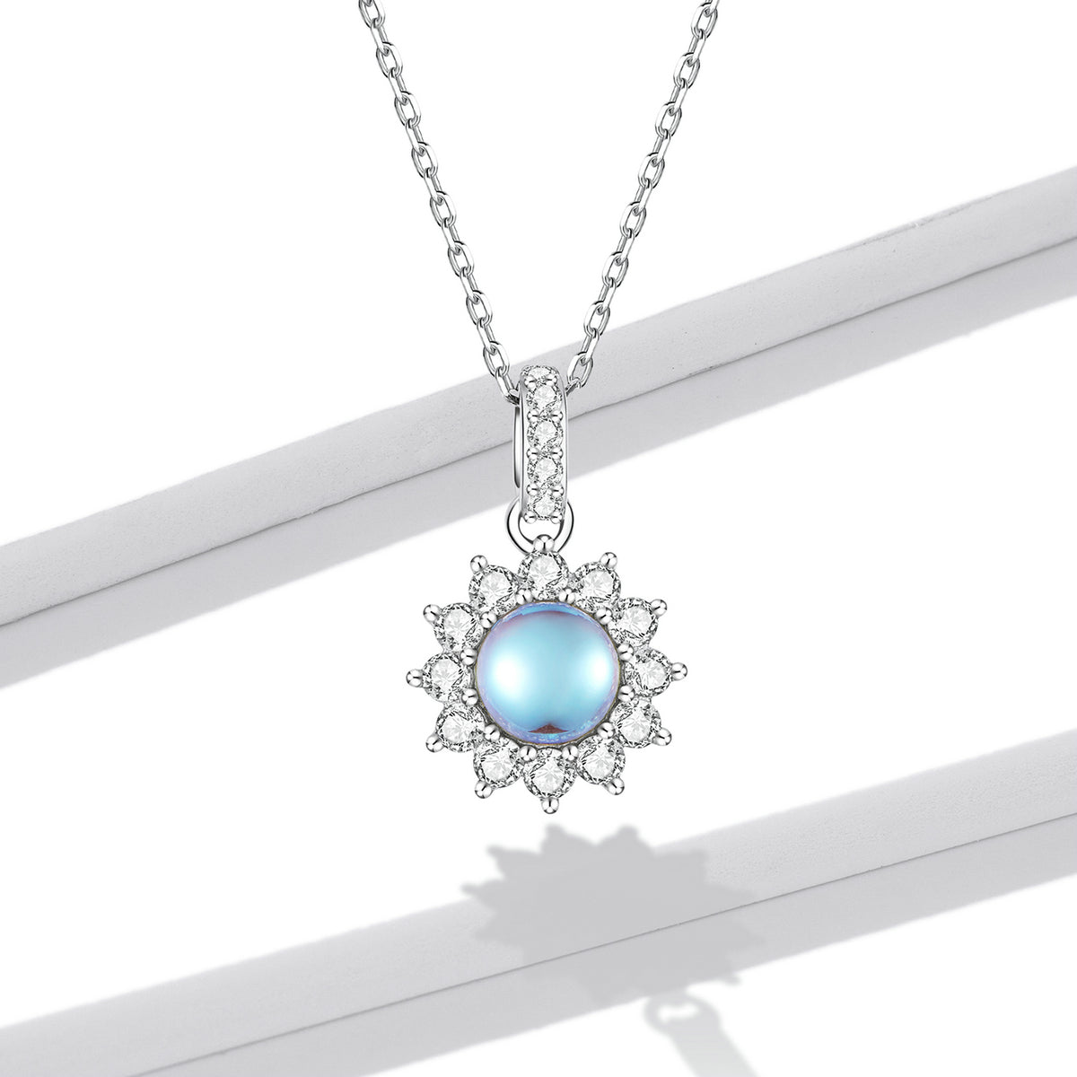 Glimmering Sun Pendant Necklace