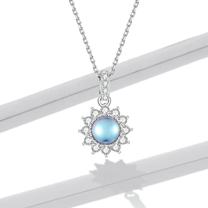 Glimmering Sun Pendant Necklace
