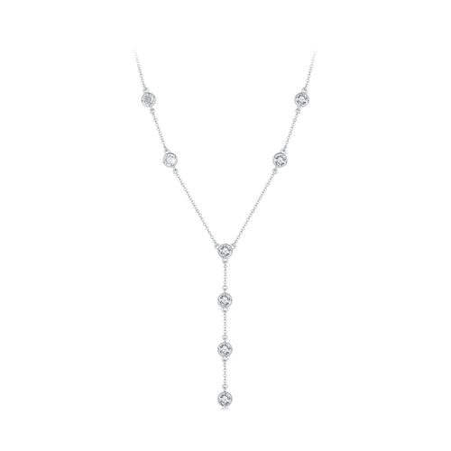 Glimmering Y-Drop Necklace