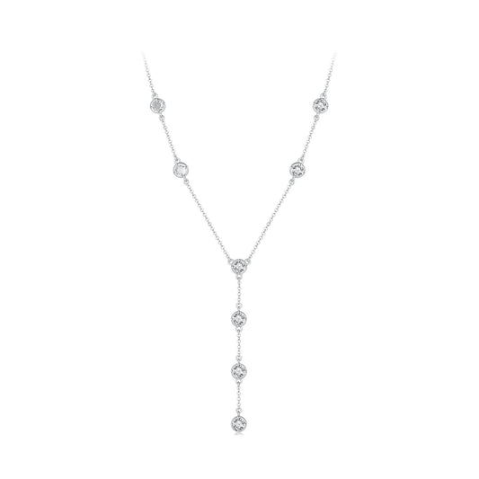 Glimmering Y-Drop Necklace