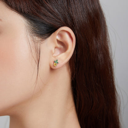 Summer Pineapple Drop Earrings