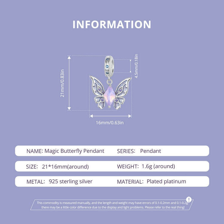 Magic Butterfly Pendant Charm