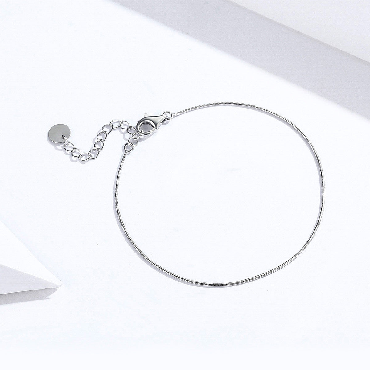 Slim Serpentine Sterling Silver Bracelet