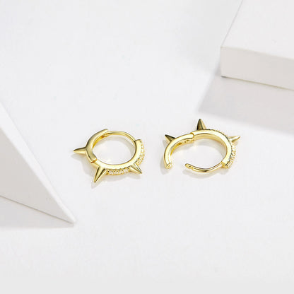 Asymmetric Geometric Clip-On Earrings