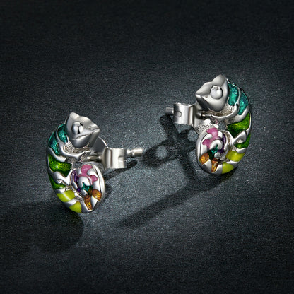 Chameleon Stud Earrings