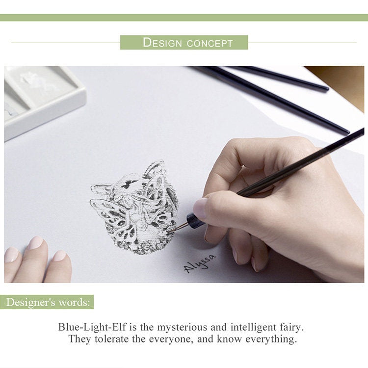 Blue Elf Fairy Charm