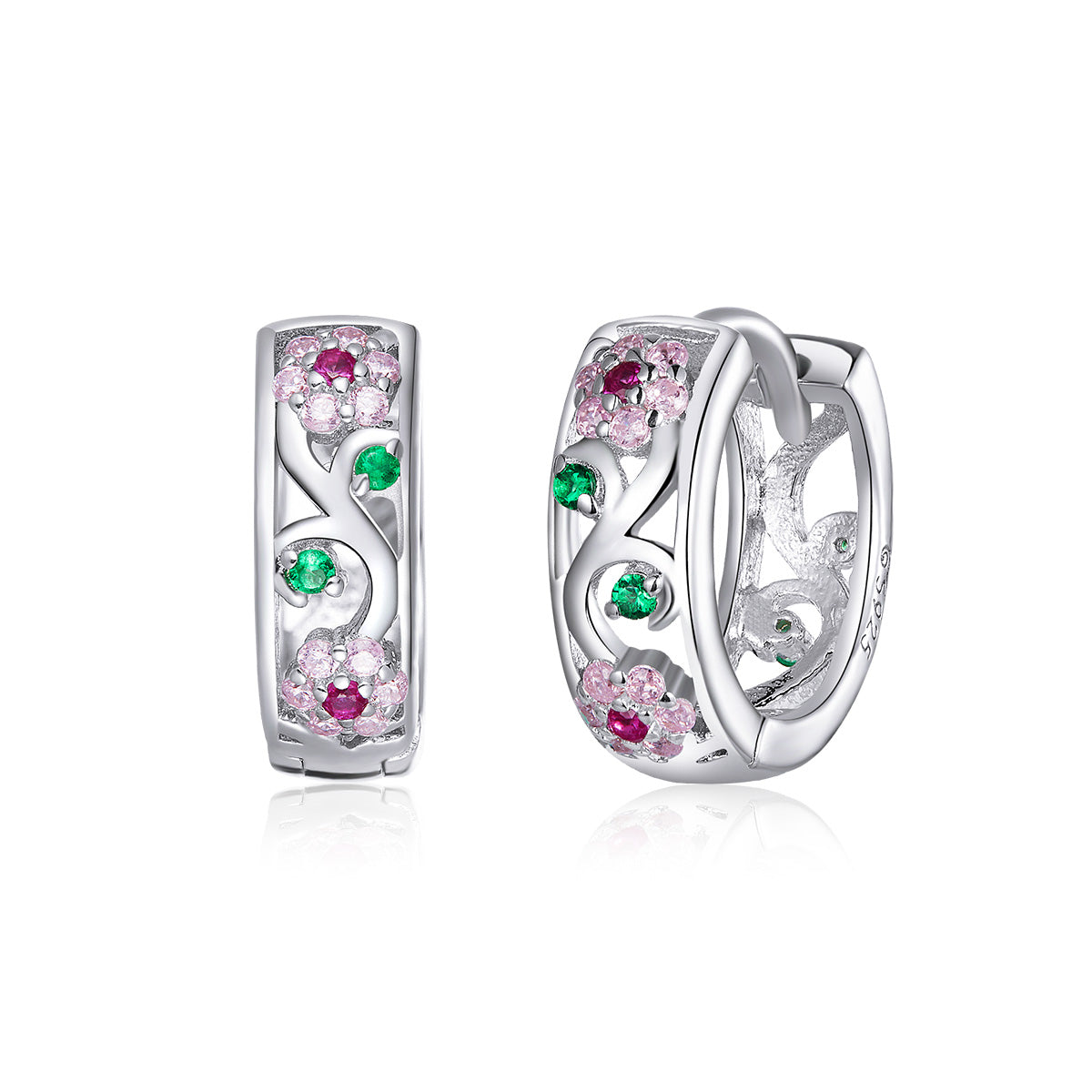 Secret Garden Hoop Earrings