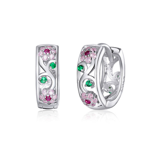 Secret Garden Hoop Earrings