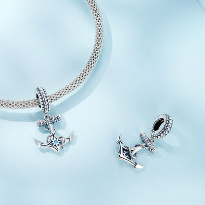 Ship Anchor Hanging Bead Charm