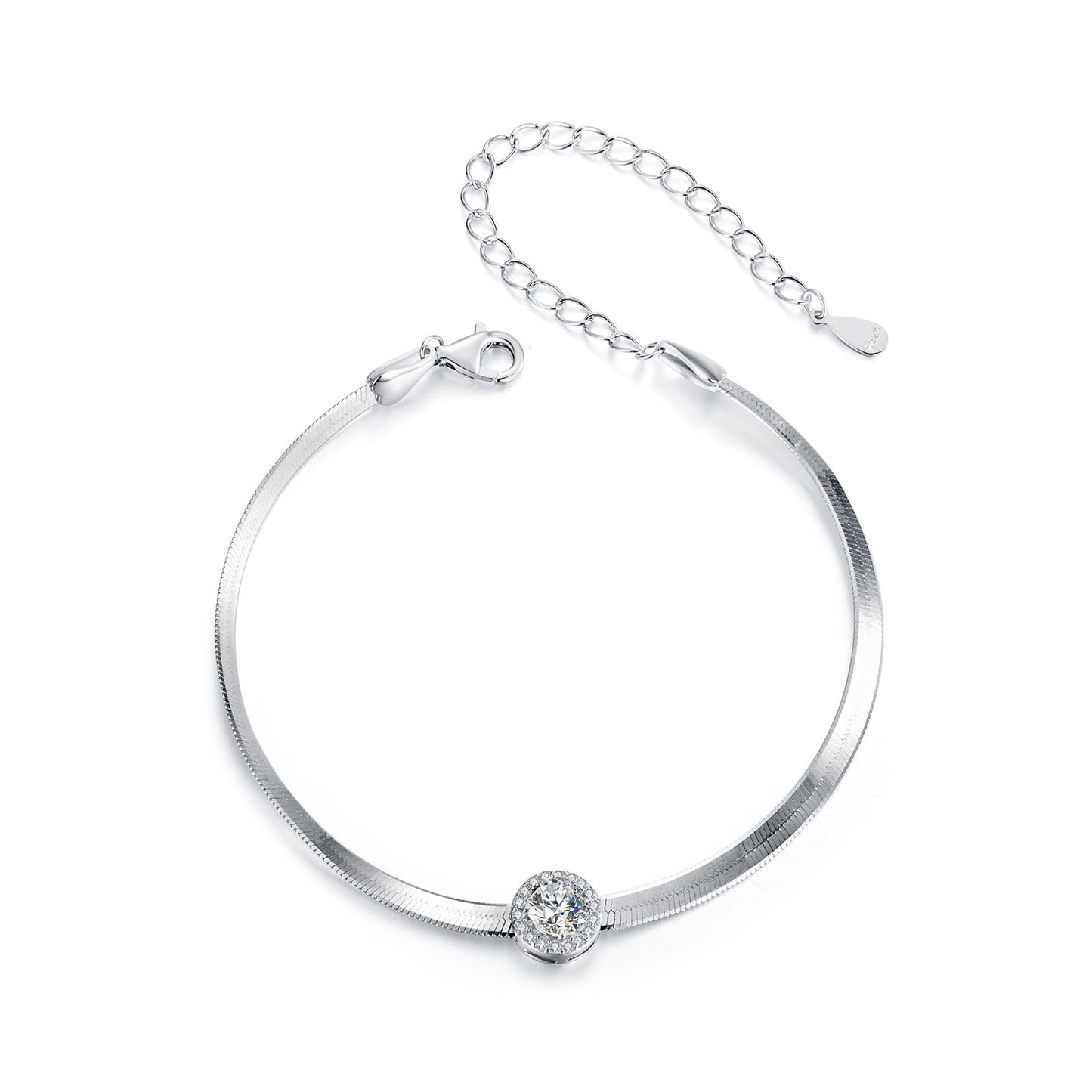 0.5ct Snake Chain Moissanite Bracelet