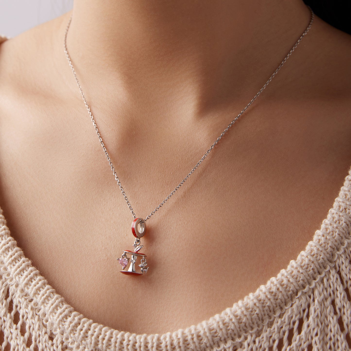 Christmas Apple Pendant Charm