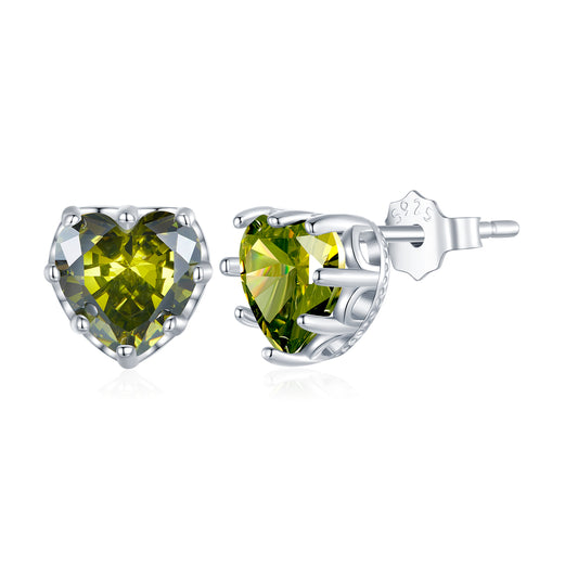 August Birthstone Stud Earrings