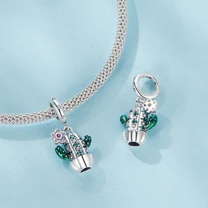 Cactus Flower Pendant Charm