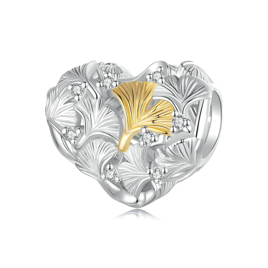 Ginkgo Leaf Charm