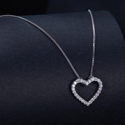 Heart-Shaped Moissanite Necklace