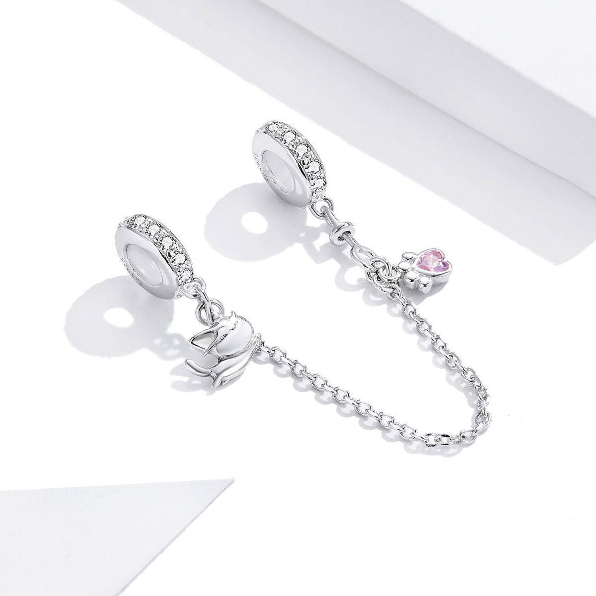 Cat and Claw Safety Chain Charm