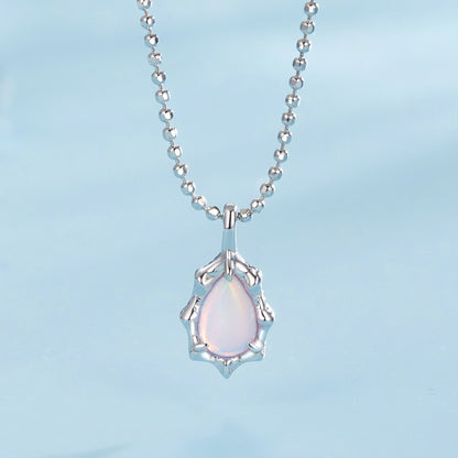 Aurora Opal Pendant Necklace
