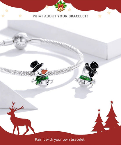 Christmas Theme Snowman Charm