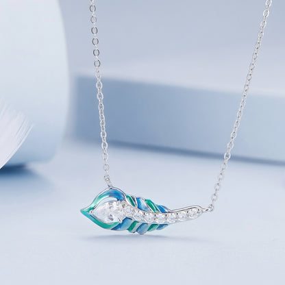 Feather Drop Necklace