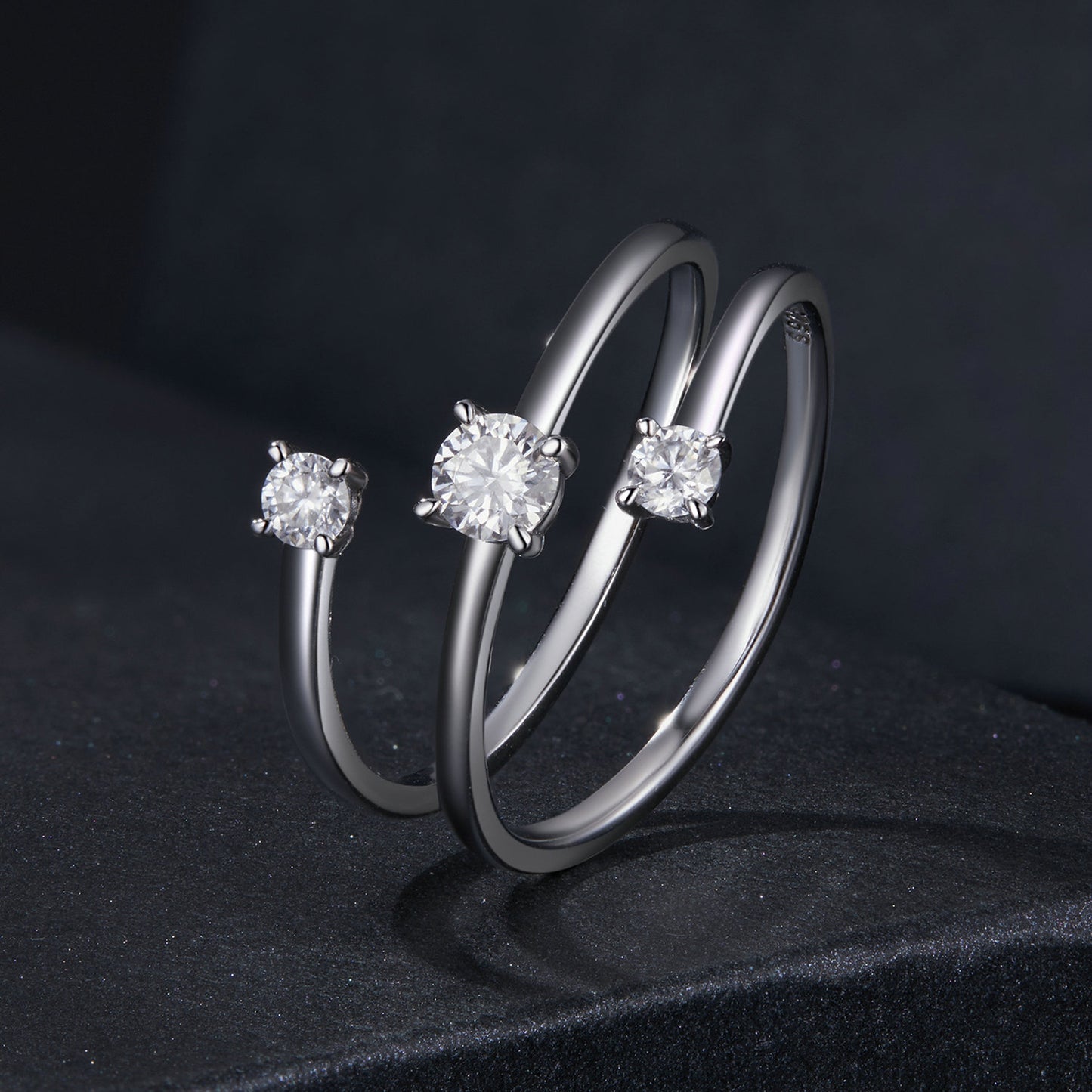 0.3 Carat Woven Moissanite Ring