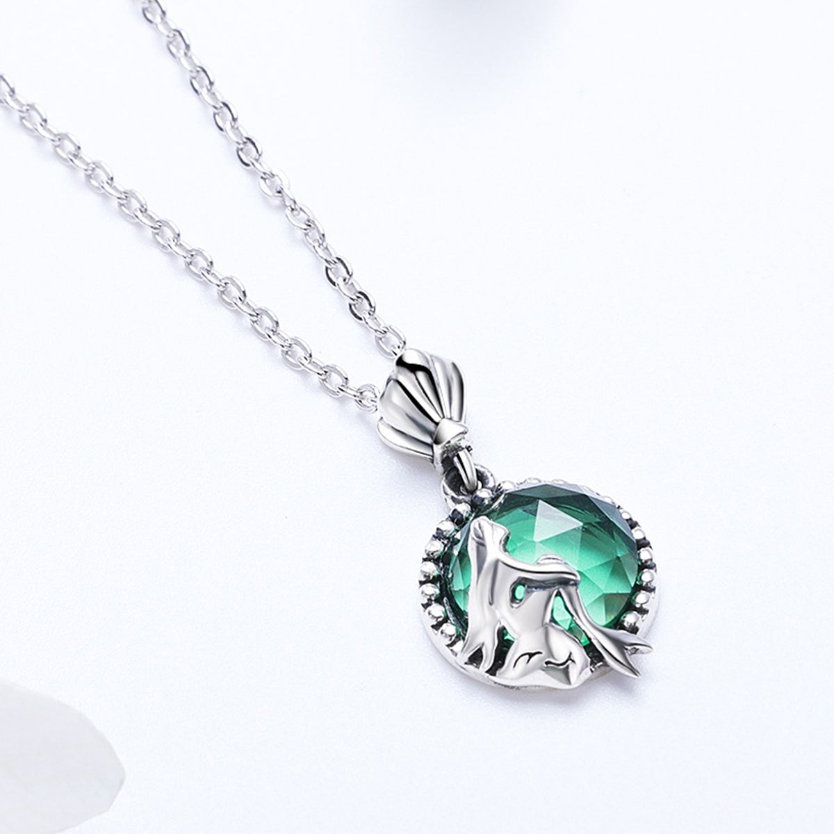 Mermaid Romance Sterling Silver Necklace