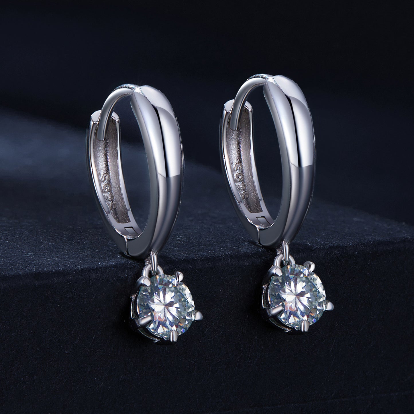 0.5ct Moissanite Ear Climbers