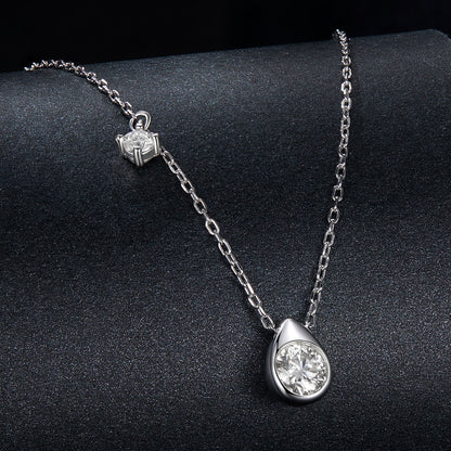 0.5ct Teardrop Moissanite Necklace