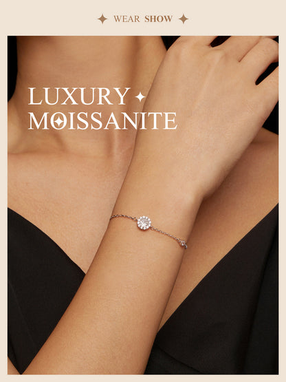 0.ct Minimalist Moissanite Bracelet
