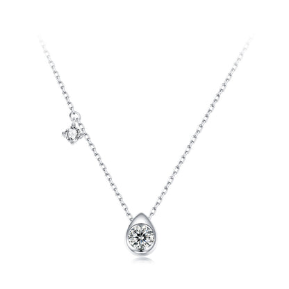 0.5ct Teardrop Moissanite Necklace