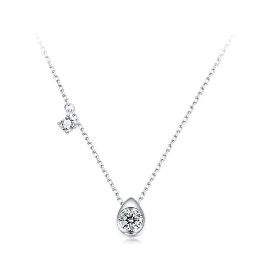 0.5ct Teardrop Moissanite Necklace