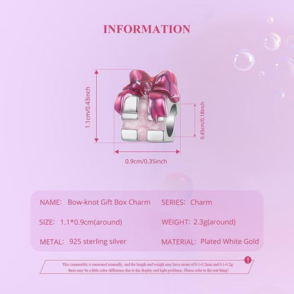Bow-knot Gift Box Charm