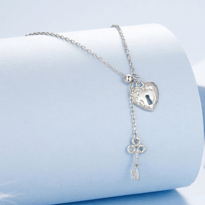 Lock and Key Pendant Necklace