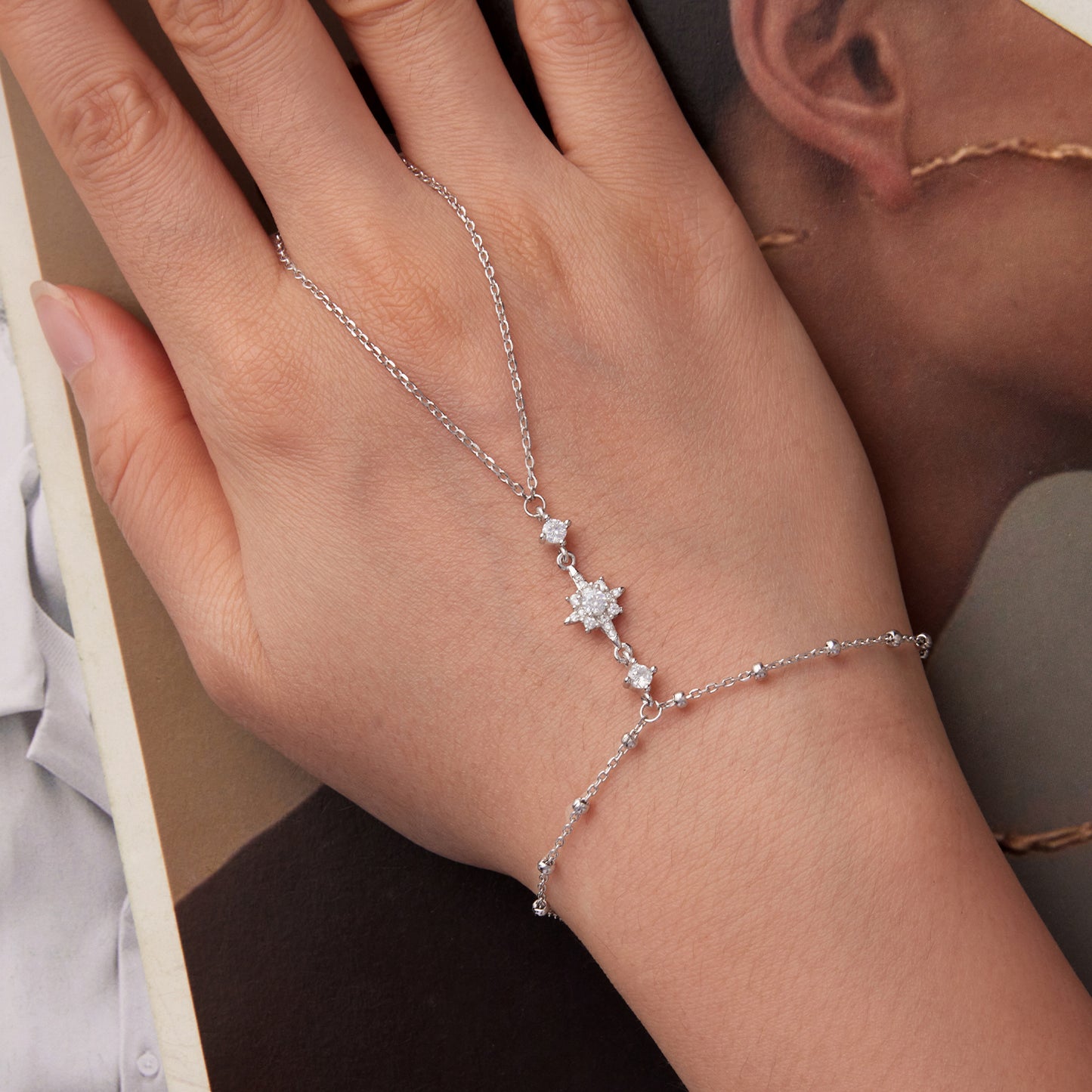 Geometric Ring Bracelet
