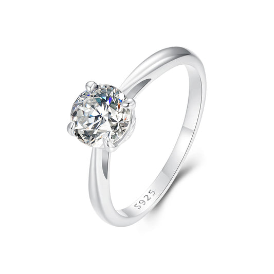 Sparkling 1 Carat Moissanite Ring