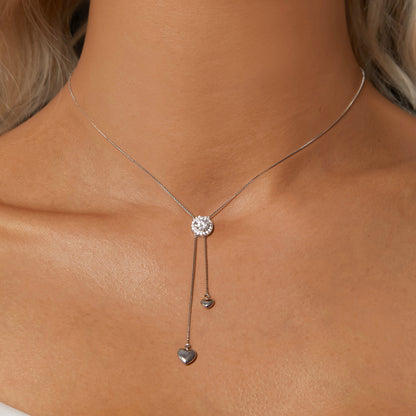 Sparkling Tassel Moissanite Necklace