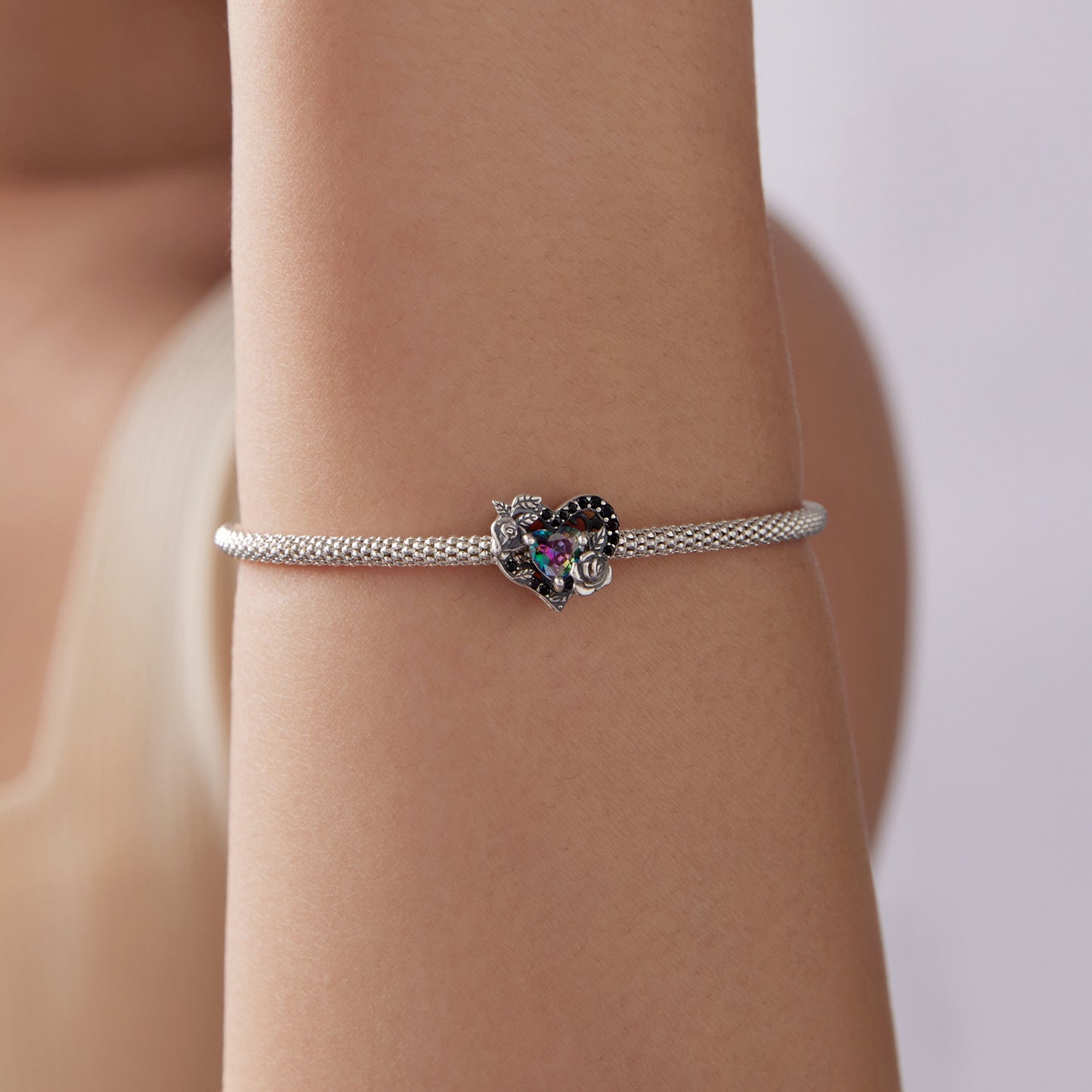 Midnight Rose Beads Charm, SCC3201