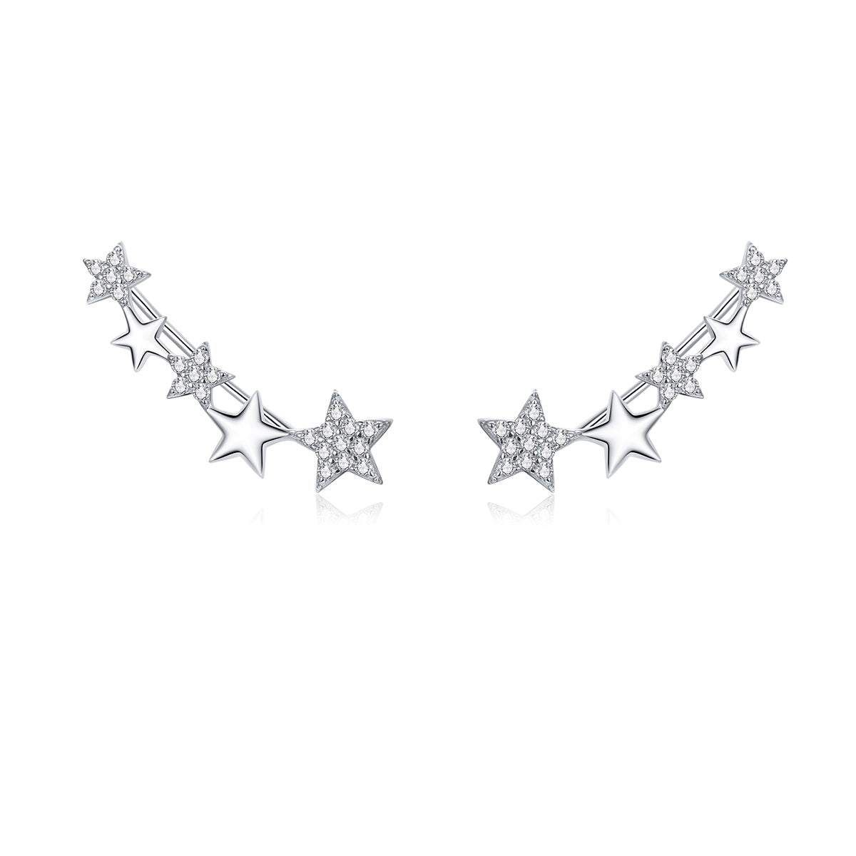 Starry Hoop Earrings