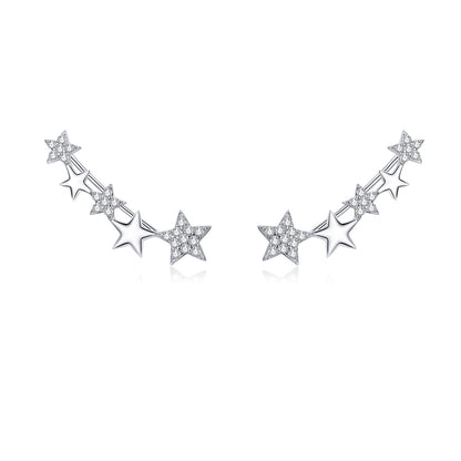 Starry Hoop Earrings