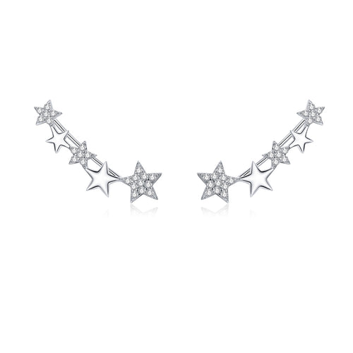 Starry Hoop Earrings