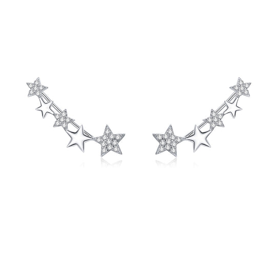 Starry Hoop Earrings
