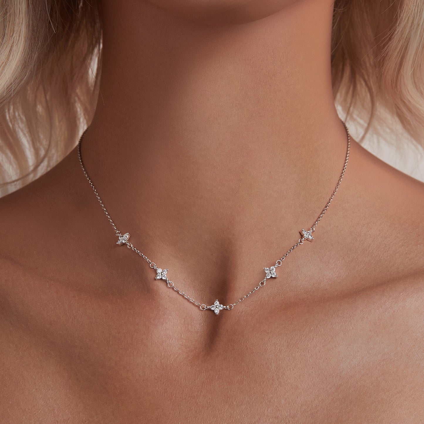 Clover and Stardust Necklace
